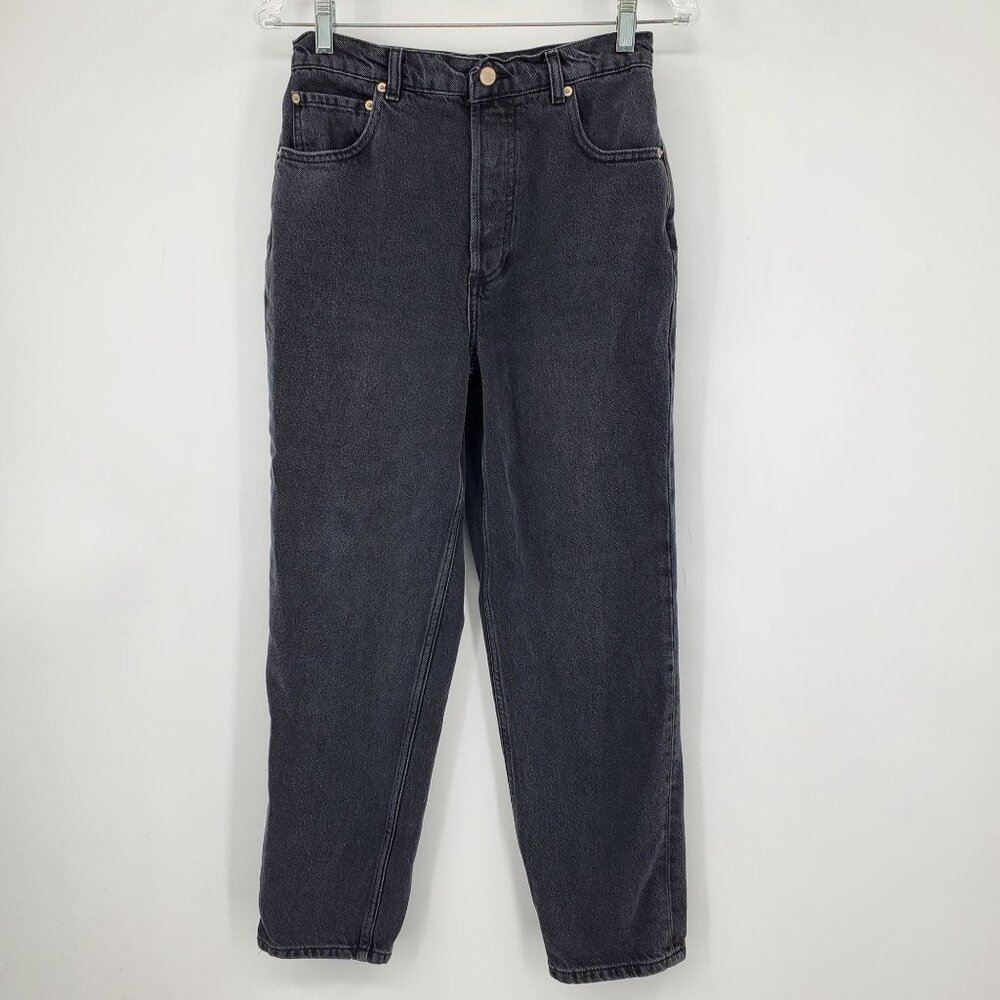 Triarchy Boyish Women's Button Fly Grey‎ / Black Wash Denim Jeans Size 26